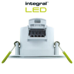 Integral LED Led Downlights 5.5W 510Lm 68mm Cut Out Dimmable 3000K (4 Pack) - Satin Nickel Bezels - thumbnail 6