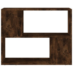 Berkfield Book Cabinet/room Divider Smoked Oak 80X24X63 Cm - thumbnail 5