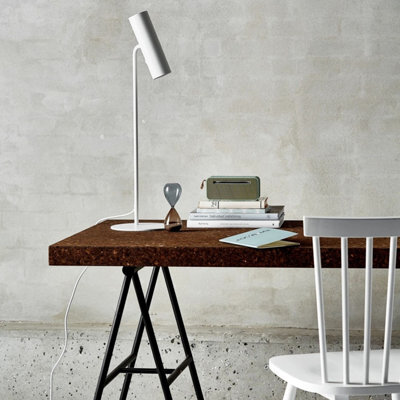 Nordlux Mib Metal Table Lamp Adjustable Head White,mains - image 1