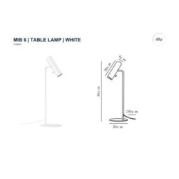 Nordlux Mib Metal Table Lamp Adjustable Head White,mains - thumbnail 4