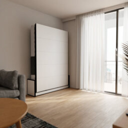 Wallbedking Murphy Bed Vertical 150Cm X 200Cm Studio Wall Bed, Fold-Down Guest Bed For Small Rooms, Apartments And Studios - thumbnail 5