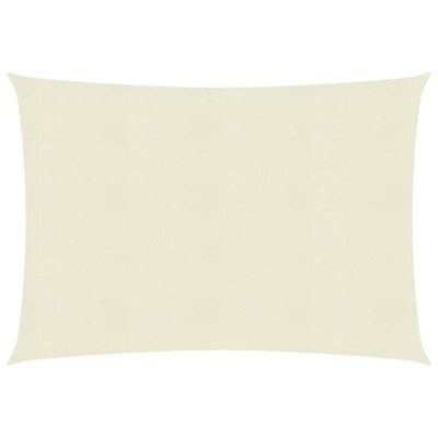 Berkfield Sunshade Sail 160 G/m2 Cream 2X2.5 M Hdpe - image 1