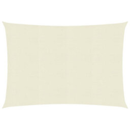 Berkfield Sunshade Sail 160 G/m2 Cream 2X2.5 M Hdpe - thumbnail 1