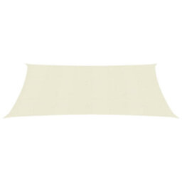 Berkfield Sunshade Sail 160 G/m2 Cream 2X2.5 M Hdpe - thumbnail 2
