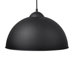 Wyld And Coco Black Half-Globe 1-Light Pendant Lamp With Gold Interior, W40 X D40 X H129 Cm - thumbnail 3