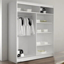 Westa S Sliding Door Wardrobe With Mirrors On The Fronts Truffle With Rgb Led Lights - thumbnail 3