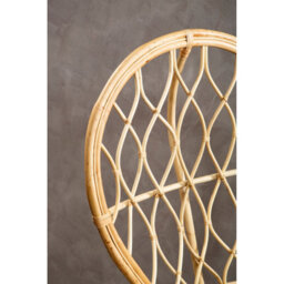 Orsina Brown Natural High Back Rattan Peakcock Chair, Rattan Arm Chair, Rattan Patio Chair For Home, Garden - thumbnail 6
