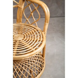 Orsina Brown Natural High Back Rattan Peakcock Chair, Rattan Arm Chair, Rattan Patio Chair For Home, Garden - thumbnail 7
