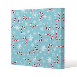 Andrew Lee Candy Canes And Snowflakes (Canvas) / 114 X 114 X 4Cm - thumbnail 8