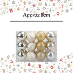 Christmas Bauble Decoration Hanging Tree Ornament X 24 8Cm Champagne - thumbnail 2