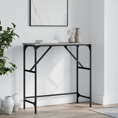 Berkfield Console Table Grey Sonoma 75X32X75 Cm Engineered Wood - image 1