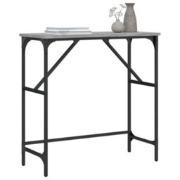 Berkfield Console Table Grey Sonoma 75X32X75 Cm Engineered Wood - thumbnail 3