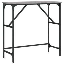 Berkfield Console Table Grey Sonoma 75X32X75 Cm Engineered Wood - thumbnail 2