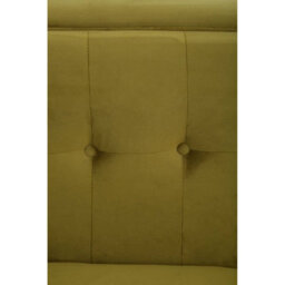Orsina Refined 3 Seat Olive Velvet Sofa, Velvet Upholstered Mid Century Sofa, Contemporary Sofa For Livingroom - thumbnail 9