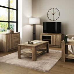 Grey Oak Coffee Table108W X 42H X 59D - thumbnail 5