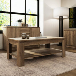 Grey Oak Coffee Table108W X 42H X 59D - thumbnail 3