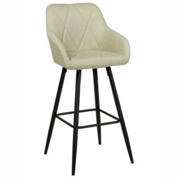 Wyld And Coco Novahome Set Of 2 Light Green Upholstered Bar Stools With Arms And Footrest - thumbnail 4