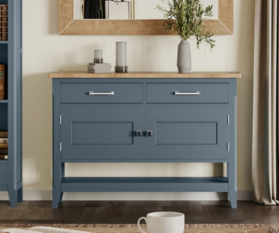 Baumhaus Signature Blue Small Sideboard / Hall Console Table - image 1