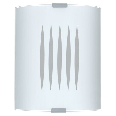 Elegant Wall Or Ceiling Light With Satin Glass Shade And E27 Bulb Socket - image 1