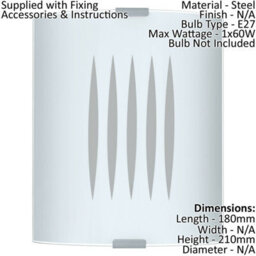 Elegant Wall Or Ceiling Light With Satin Glass Shade And E27 Bulb Socket - thumbnail 2