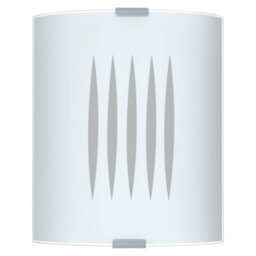 Elegant Wall Or Ceiling Light With Satin Glass Shade And E27 Bulb Socket - thumbnail 1