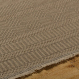 Livabliss Mystery-Washable Tan Beige Modern Living Dining Jute Rug 79 X 152 Cm Easy Care, Non Shedding - thumbnail 3