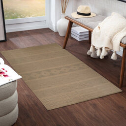 Livabliss Mystery-Washable Tan Beige Modern Living Dining Jute Rug 79 X 152 Cm Easy Care, Non Shedding - thumbnail 2