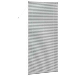 Berkfield Window Blind With Curtains Manual Silver Aluminium - thumbnail 7