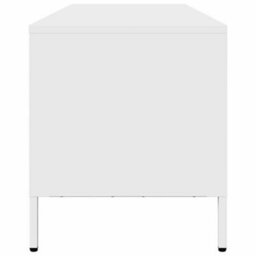 Berkfield Tv Cabinet White 202X39X43.5 Cm Cold-Rolled Steel - thumbnail 6