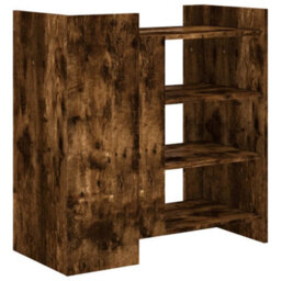 Berkfield Sideboard Smoked Oak 73.5X35X75 Cm Engineered Wood - thumbnail 6