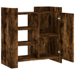 Berkfield Sideboard Smoked Oak 73.5X35X75 Cm Engineered Wood - thumbnail 7