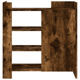 Berkfield Sideboard Smoked Oak 73.5X35X75 Cm Engineered Wood - thumbnail 4