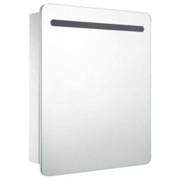 Berkfield Stylish Led Bathroom Mirror Cabinet 68X9X80 Cm - thumbnail 3