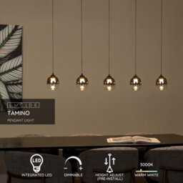 Lucide Tamino Pendant Light - Led Dim. 3000K - Black - thumbnail 2
