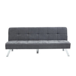 Living And Home Modern Grey Convertible Sofa Bed With Tufted Design - thumbnail 3