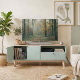Homcom Entertainment Center With Adjustable Shelf For Tvs Up To 36 Inch - thumbnail 9