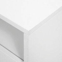 Beliani White Tv Stand With Light Oak Accents 55Cm H X 180Cm W X 40Cm D - Shelves And Drawers - thumbnail 7