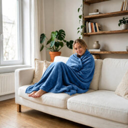 Moonlight Bedding Fleece Blanket Soft Throw Lightweight All Season Sofa, Bed & Travel Blanket Double (Teal, 150X200Cm) - thumbnail 2