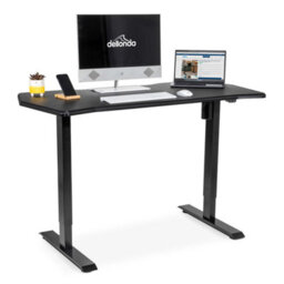 Dellonda Electric Standing Desk, Adjustable, Carbon, Office Quiet & Fast 1400 X 700mm - thumbnail 4