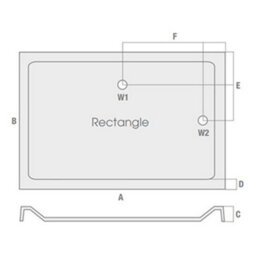 Dezine 8mm Brushed Brass 1700 X 900mm Fixed Side And End Screens With Shower Tray - thumbnail 4