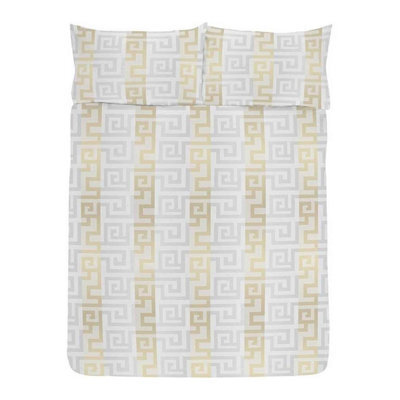 K Collection Athena Reversible Duvet Set Cream/gold (Double) - image 1