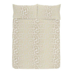 K Collection Athena Reversible Duvet Set Cream/gold (Double) - thumbnail 2