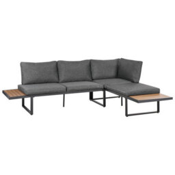 Wyld And Coco Modular Garden Corner Sofa Set Grey Cushions 4-Seater L238 X D168 X H76Cm - thumbnail 6