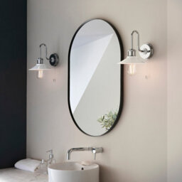Luminosa Lighting Luminosa Fiumicino Bathroom Metal Wall Lamp, Chrome Plate, Gloss White, Ip44 - thumbnail 4