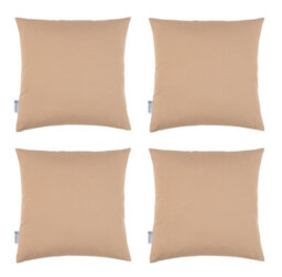 Proheeder Water Resistant Scatter Cushion Covers 45 X 45Cm - Beige 4 Pack