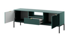 Arte Stylish Nova Tv Cabinet H560mm W1540mm D390mm In Green - Bold Entertainment Storage Solution - thumbnail 2