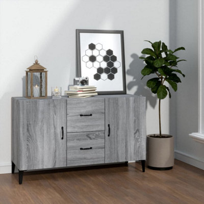 Berkfield Sideboard Grey Sonoma 100X36X60 Cm Engineered Wood - image 1