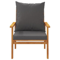 Berkfield 5 Piece Garden Lounge Set With Cushions Solid Wood Acacia - thumbnail 6