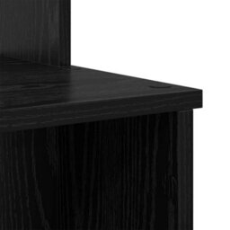 Berkfield Modern Desk With Storage Black Oak 120.5X44X88.5 Cm Engineered Wood - thumbnail 9