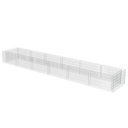 Berkfield Gabion Raised Bed Galvanised Steel 540X90X50 Cm - thumbnail 3